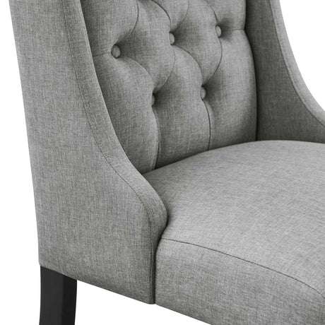 Baronet Button Tufted Fabric Dining Chair - BUILDMYPLACE