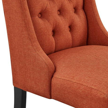 Baronet Button Tufted Fabric Dining Chair - BUILDMYPLACE