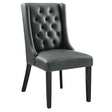 Baronet Button Tufted Vegan Leather Dining Chair - BUILDMYPLACE