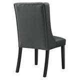 Baronet Button Tufted Vegan Leather Dining Chair - BUILDMYPLACE