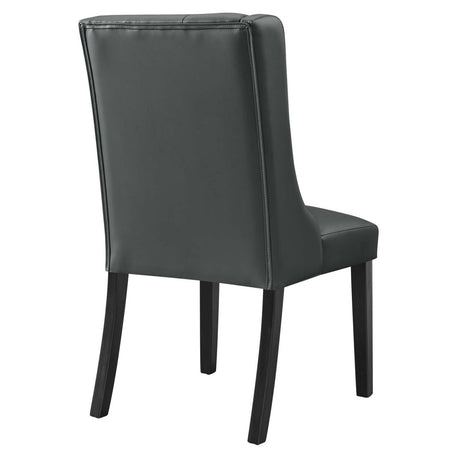 Baronet Button Tufted Vegan Leather Dining Chair - BUILDMYPLACE
