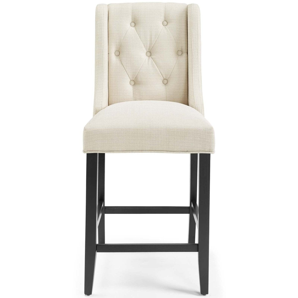 Baronet Counter Bar Stool Upholstered Fabric Set of 2 - BUILDMYPLACE