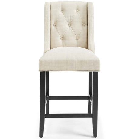 Baronet Counter Bar Stool Upholstered Fabric Set of 2 - BUILDMYPLACE