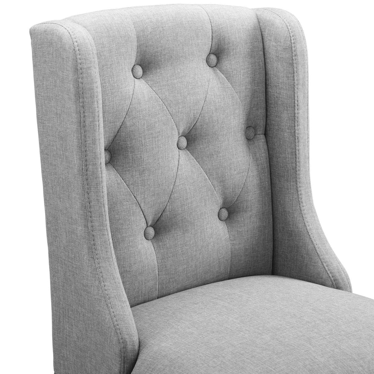 Baronet Counter Bar Stool Upholstered Fabric Set of 2 - BUILDMYPLACE