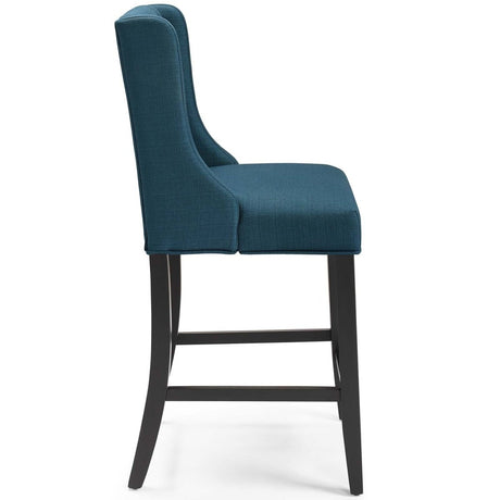 Baronet Counter Bar Stool Upholstered Fabric Set of 2 - BUILDMYPLACE