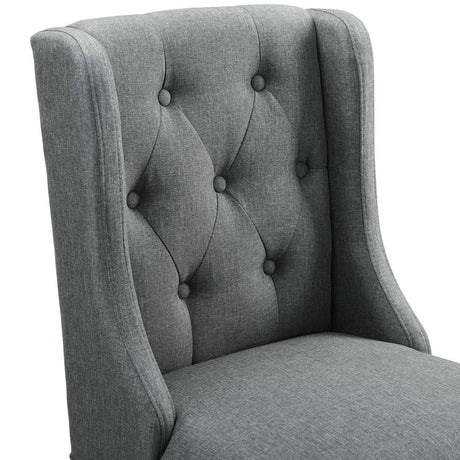Baronet Counter Bar Stool Upholstered Fabric Set of 2 - BUILDMYPLACE