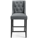 Baronet Counter Bar Stool Upholstered Fabric Set of 2 - BUILDMYPLACE
