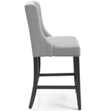 Baronet Counter Bar Stool Upholstered Fabric Set of 2 - BUILDMYPLACE