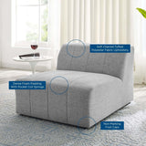 Bartlett Upholstered Fabric Armless Chair - BUILDMYPLACE