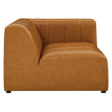 Bartlett Vegan Leather 6 - Piece Sectional Sofa - BUILDMYPLACE
