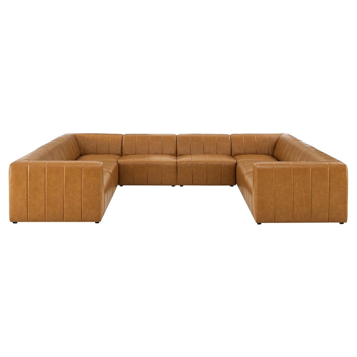 Bartlett Vegan Leather 8 - Piece Sectional Sofa - BUILDMYPLACE