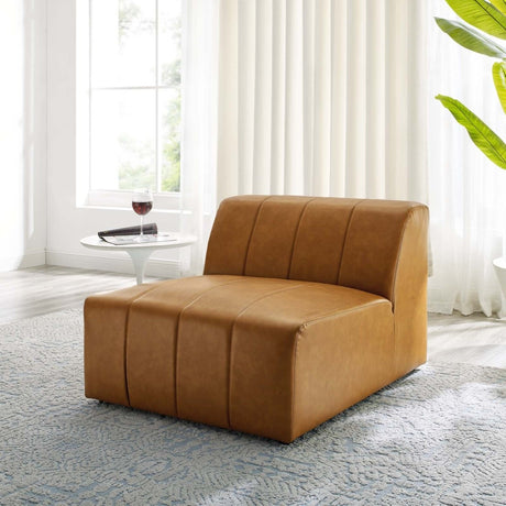 Bartlett Vegan Leather Armless Chair - BUILDMYPLACE
