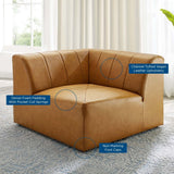 Bartlett Vegan Leather Corner Chair - BUILDMYPLACE