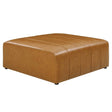 Bartlett Vegan Leather Ottoman - BUILDMYPLACE