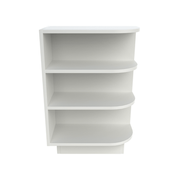 Base End Shelf Cabinet - 12W x 34-1/2H x 24D - Aria White Shaker