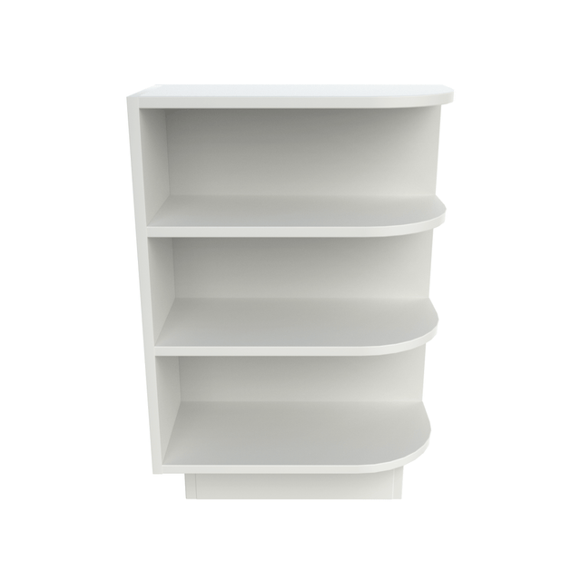 Base End Shelf Cabinet - 12W x 34 - 1/2H x 24D - Aria White Shaker - BUILDMYPLACE