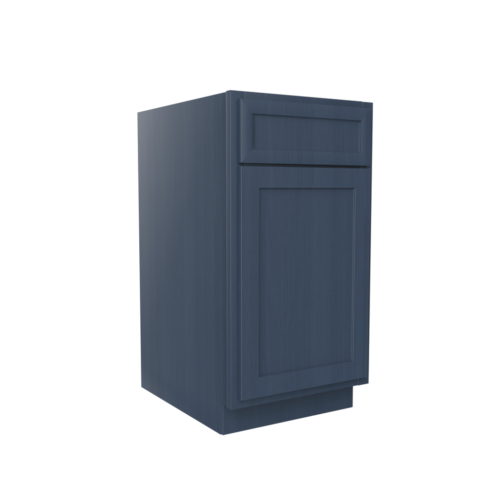 Base Waste Basket - 18 x 34 1/2 x 24 - Blue Shaker Cabinet