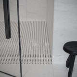 Basketweave Bianco Venatino Honed Marble Mosaic - BUILDMYPLACE