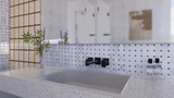 Basketweave Bianco Venatino Polished Marble Mosaic - BUILDMYPLACE