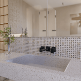 Basketweave Impero Reale Honed Marble Mosaic - BUILDMYPLACE