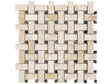 Basketweave Impero Reale Honed Marble Mosaic - BUILDMYPLACE