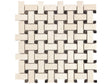 Basketweave Serene Ivory Honed Limestone Mosaic - BUILDMYPLACE