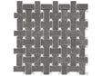 Basketweave Stark Carbon Polished Marble Mosaic - BUILDMYPLACE