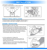 Bathroom Exhaust Fan with 50 CFM, 2.5 Sones, ETL Listed, Ceiling & Wall Mount Option - BUILDMYPLACE