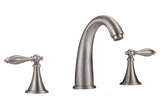 Bathroom Sink Faucet With Lift, Chrome Mid - arc Widespread - BUILDMYPLACE