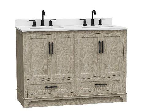Bathroom Vanities With Sink - Retford (Light Wood) - BUILDMYPLACE