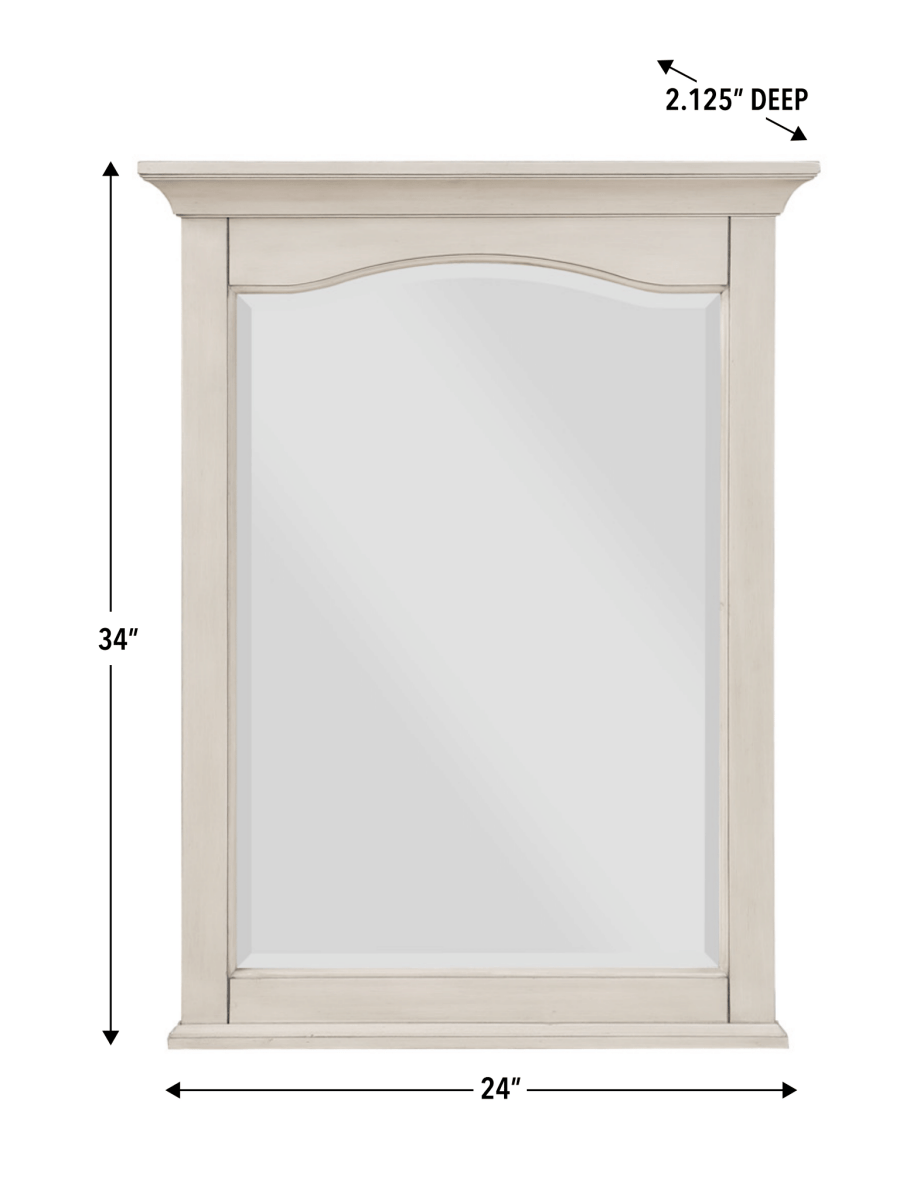 Bathroom Vanity Mirror - 24" W x 2 - 1/8" D x 32" H - Wainwright - BUILDMYPLACE