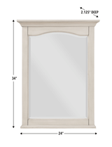 Bathroom Vanity Mirror - 24" W x 2 - 1/8" D x 32" H - Wainwright - BUILDMYPLACE