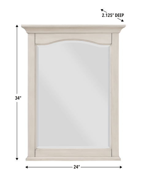 Bathroom Vanity Mirror - 24" W x 2 - 1/8" D x 32" H - Wainwright - BUILDMYPLACE