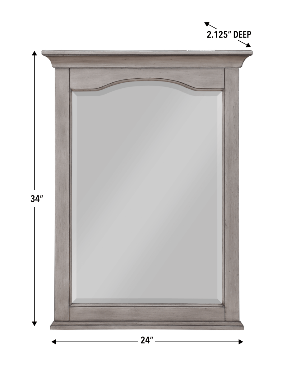 Bathroom Vanity Mirror - 24" W x 2 - 1/8" D x 32" H - Wainwright - BUILDMYPLACE