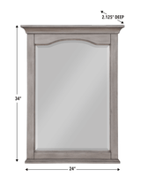 Bathroom Vanity Mirror - 24" W x 2 - 1/8" D x 32" H - Wainwright - BUILDMYPLACE