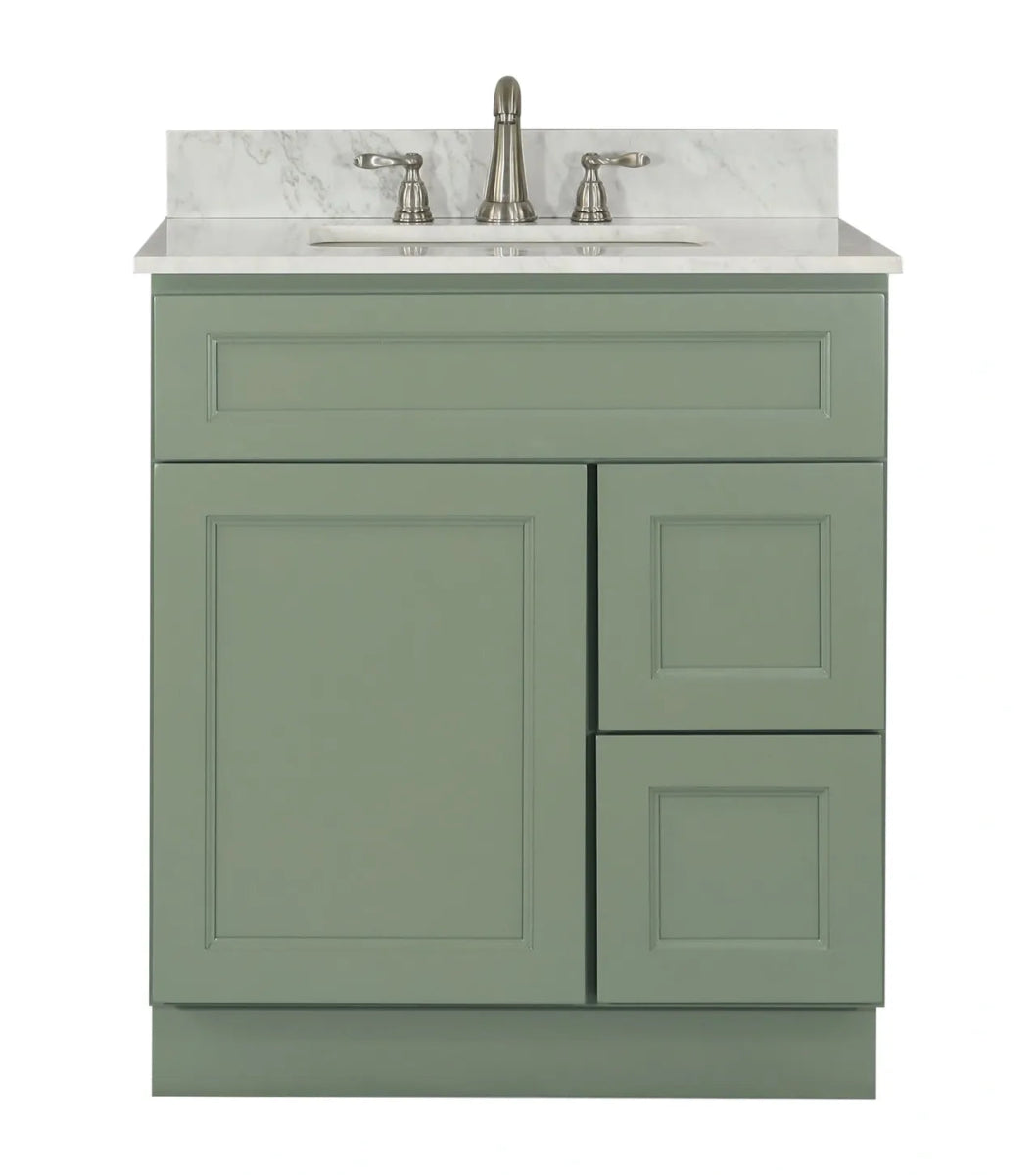 Bathroom Vanity Without Sink - Forest Green - BUILDMYPLACE