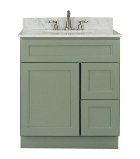 Bathroom Vanity Without Sink - Forest Green - BUILDMYPLACE