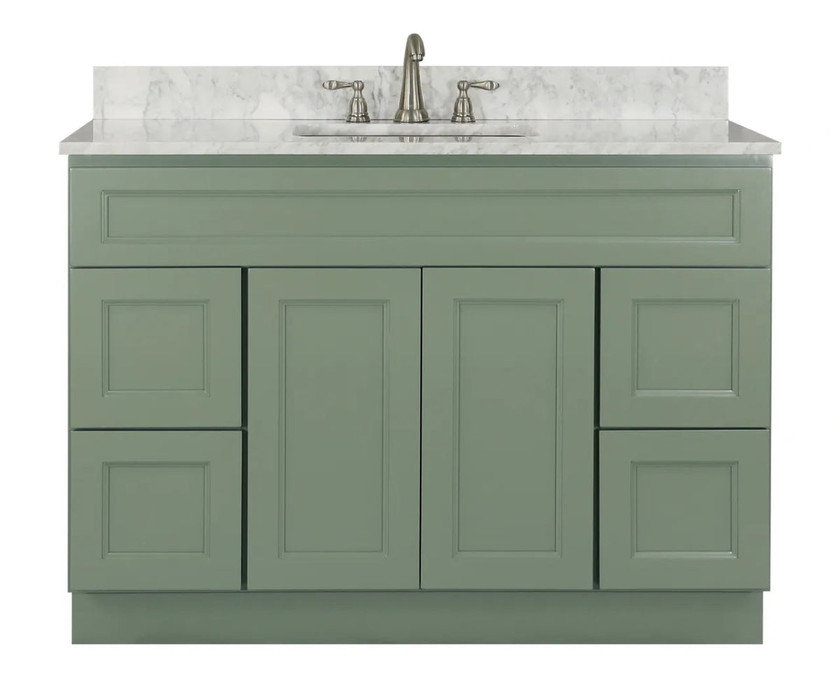 Bathroom Vanity Without Sink - Forest Green - BUILDMYPLACE