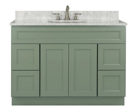 Bathroom Vanity Without Sink - Forest Green - BUILDMYPLACE