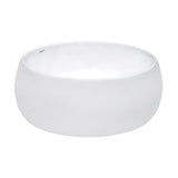 Bathroom Vessel Sink Round White Circular Above Counter Porcelain Ceramic - BUILDMYPLACE