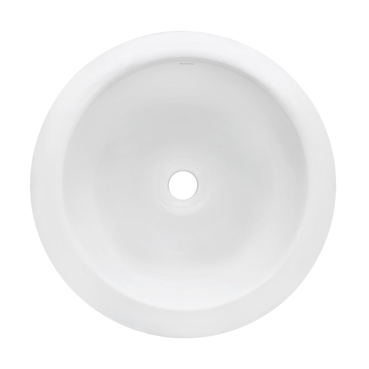 Bathroom Vessel Sink Round White Circular Above Counter Porcelain Ceramic - BUILDMYPLACE