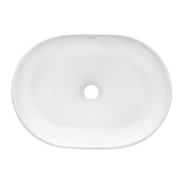 Bathroom Vessel Sink White Oval Above Counter Vanity Porcelain Ceramic