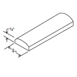 Batten Moulding - 96"W x 1/4"H x 3/4"D - Aspen Charcoal Grey - BUILDMYPLACE