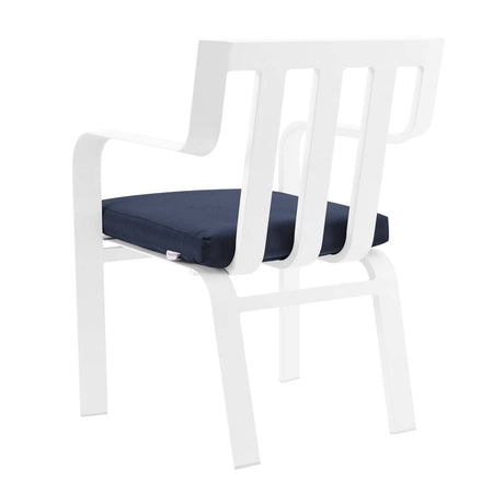 Baxley Stackable Outdoor Patio Aluminum Dining Armchair - BUILDMYPLACE