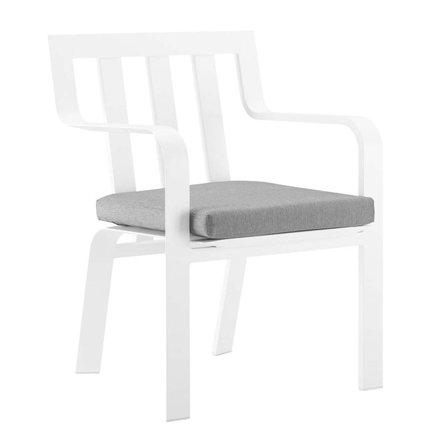 Baxley Stackable Outdoor Patio Aluminum Dining Armchair - BUILDMYPLACE