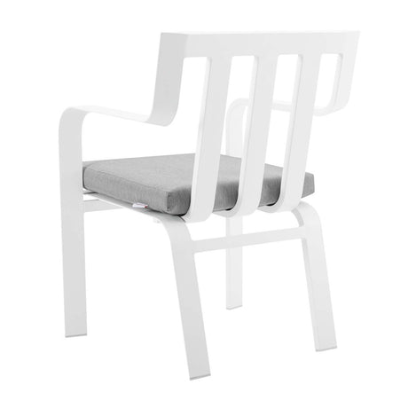 Baxley Stackable Outdoor Patio Aluminum Dining Armchair - BUILDMYPLACE