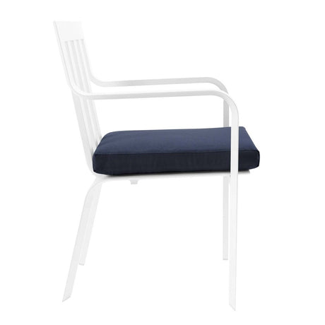 Baxley Stackable Outdoor Patio Aluminum Dining Armchair - BUILDMYPLACE