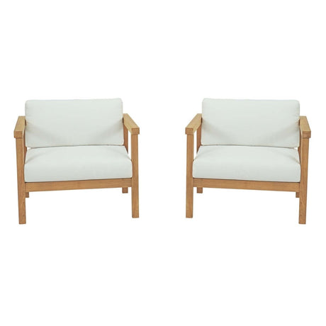 Bayport 2 Piece Outdoor Patio Teak Set - BUILDMYPLACE