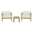 Bayport 3 Piece Outdoor Patio Teak Set - BUILDMYPLACE