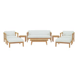 Bayport 8 Piece Outdoor Patio Teak Set - BUILDMYPLACE